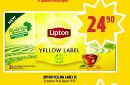 Coop Prix LIPTON YELLOW LABEL TE, NOK 24.9 tilbud