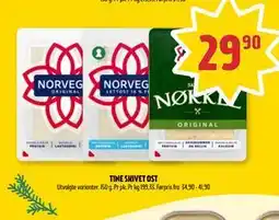 Coop Prix TINE SKIVET OST, NOK 29.9 tilbud