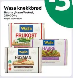 Joker Wasa knekkbrød tilbud