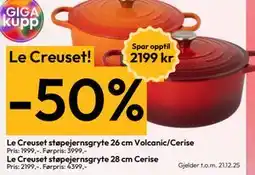 Gigaboks Le Creuset! tilbud