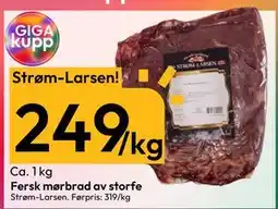 Gigaboks Fersk mørbrad av storfe, NOK 249 tilbud