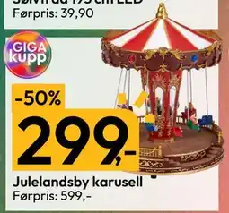 Gigaboks Julelandsby karusell, NOK 299 tilbud