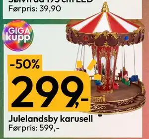 Gigaboks Julelandsby karusell, NOK 299 tilbud
