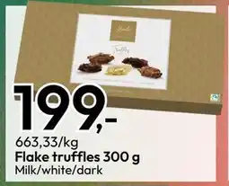 Gigaboks Flake truffles 300 g, NOK 199 tilbud