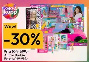 Gigaboks Alt fra Barbie tilbud