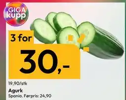 Gigaboks Agurk, NOK 30 tilbud