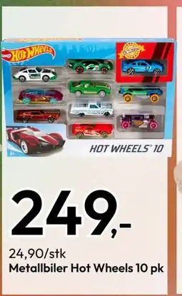 Gigaboks Metallbiler Hot Wheels 10 pk, NOK 249 tilbud