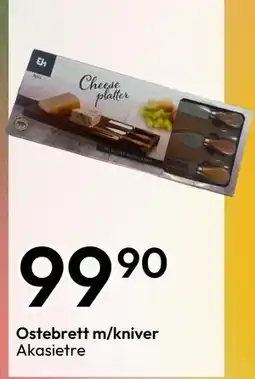 Gigaboks Ostebrett m/kniver, NOK 99.9 tilbud