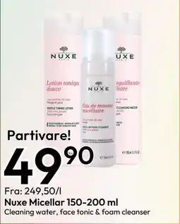 Gigaboks Nuxe Micellar 150-200 ml, NOK 49.9 tilbud