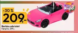 Gigaboks Barbie cabriolet, NOK 209 tilbud