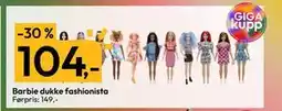 Gigaboks Barbie dukke fashionista, NOK 104 tilbud