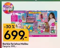 Gigaboks Barbie feriehus Malibu, NOK 699 tilbud