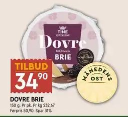 Coop Mega DOVRE BRIE, NOK 34.9 tilbud