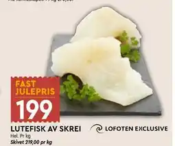 Coop Mega LUTEFISK AV SKREI, NOK 199 tilbud