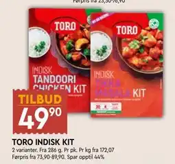 Coop Mega TORO INDISK KIT, NOK 49.9 tilbud