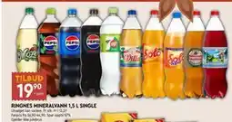 Coop Mega RINGNES MINERALVANN 1,5 L SINGLE, NOK 19.9 tilbud