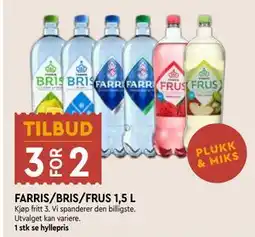 Coop Mega FARRIS/BRIS/FRUS 1,5 L tilbud