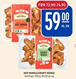 Rema 1000 HOT WINGS/CRISPY WINGS, NOK 59 tilbud