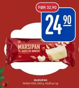 Rema 1000 MARSIPAN, NOK 24.9 tilbud