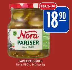 Rema 1000 PARISERAGURKER, NOK 18.9 tilbud