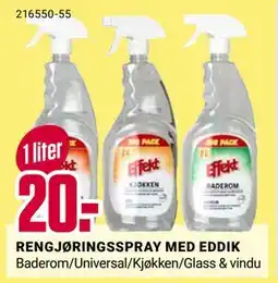 Europris RENGJØRINGSSPRAY MED EDDIK, NOK 20 tilbud