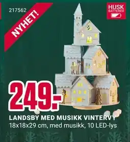 Europris LANDSBY MED MUSIKK VINTERVY, NOK 249 tilbud