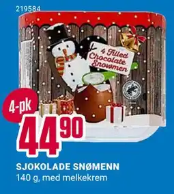 Europris SJOKOLADE SNØMENN, NOK 44.9 tilbud