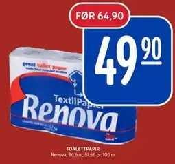 Rema 1000 TOALETTPAPIR, NOK 49.9 tilbud