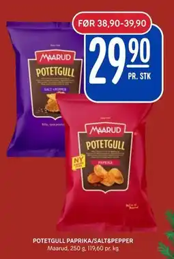 Rema 1000 POTETGULL PAPRIKA/SALT&PEPPER, NOK 29.9 tilbud