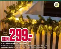 Europris STRANDA GIRLANDER STARTSETT, NOK 299 tilbud