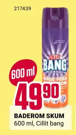 Europris BADEROM SKUM, NOK 49.9 tilbud