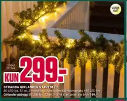 Europris Girlander påbygg, NOK 149 tilbud