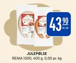 Rema 1000 JULEPØLSE, NOK 43.9 tilbud