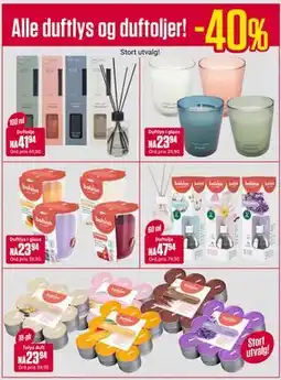 Europris Alle duftlys og duftoljer! tilbud