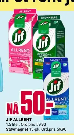 Europris JIF ALLRENT, NOK 50 tilbud
