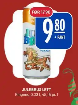 Rema 1000 JULEBRUS LETT, NOK 9.8 tilbud