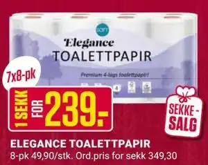 ELEGANCE TOALETTPAPIR, NOK 239