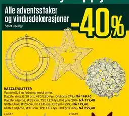 Europris DAZZLE/GLITTER tilbud