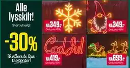 Europris Alle lysskilt! tilbud