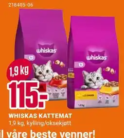 Europris WHISKAS KATTEMAT, NOK 115 tilbud