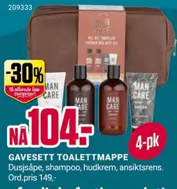Europris GAVESETT TOALETTMAPPE, NOK 104 tilbud