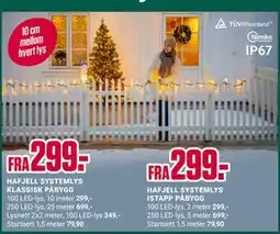 Europris HAFJELL SYSTEMLYS ISTAPP PÅBYGG tilbud