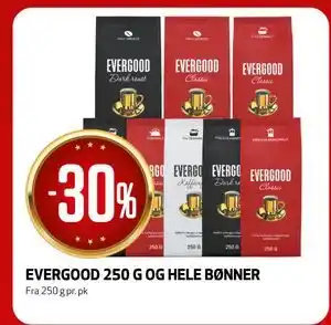 EVERGOOD 250 G OG HELE BØNNER