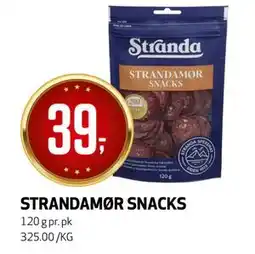 Bunnpris STRANDAMØR SNACKS, NOK 39 tilbud