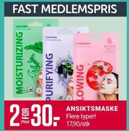 Europris ANSIKTSMASKE, Medlemspris tilbud