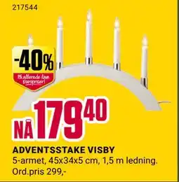 Europris ADVENTSSTAKE VISBY, NOK 179.4 tilbud