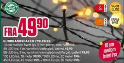 Europris GUDBRANDSDALEN LYSLENKE tilbud