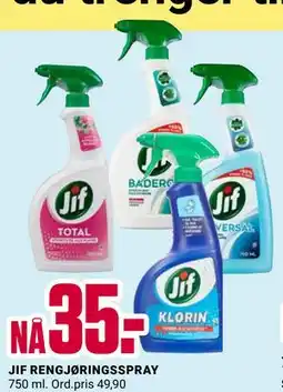 Europris JIF RENGJØRINGSSPRAY, NOK 35 tilbud
