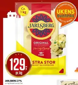 Bunnpris JARLSBERG 27%, NOK 129 tilbud