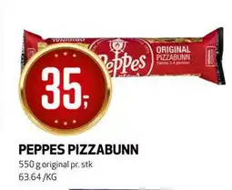 Bunnpris PEPPES PIZZABUNN, NOK 35 tilbud